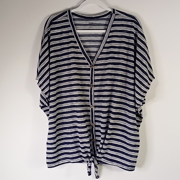 ana A New Approach Short Sleeve Lightweight V-Neck Sweater Size 3X - Picture 4 of 11